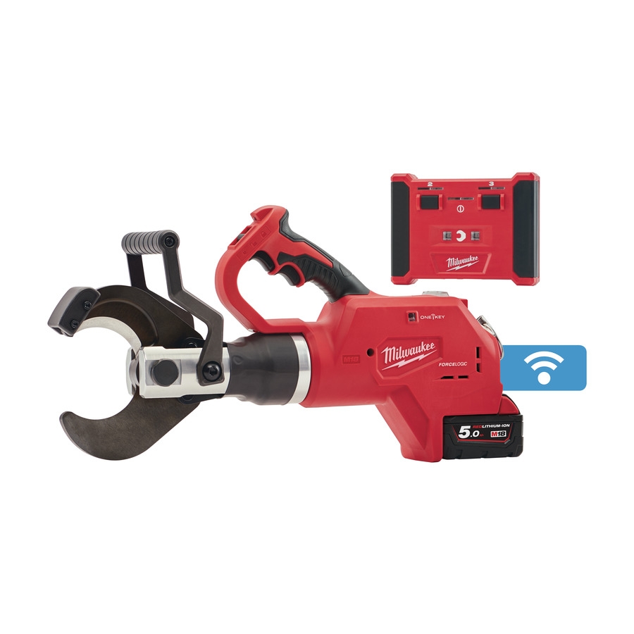 Milwaukee 4933459271 M18 HCC75R-502C M18™ FORCE LOGIC™ taglierina idraulica per cavi sotterranei 18V 5,0Ah Li-Ion
