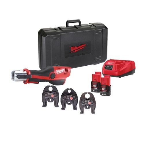 Milwaukee 4933481033 M12 ONEHPT-202C Punzonatrice M-Set Accu 12V 2,0 Ah Li-ion M 15/22/28 mm