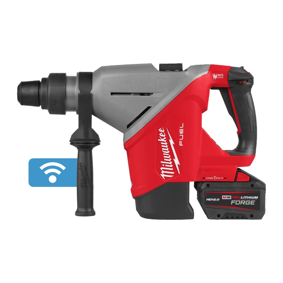 Milwaukee 4933493446 Martello combinato M18 FUEL&trade; SDS-max con ONE-KEY 7kg 45mm 2x batteria 18V 12.0Ah e caricabatterie in valigetta