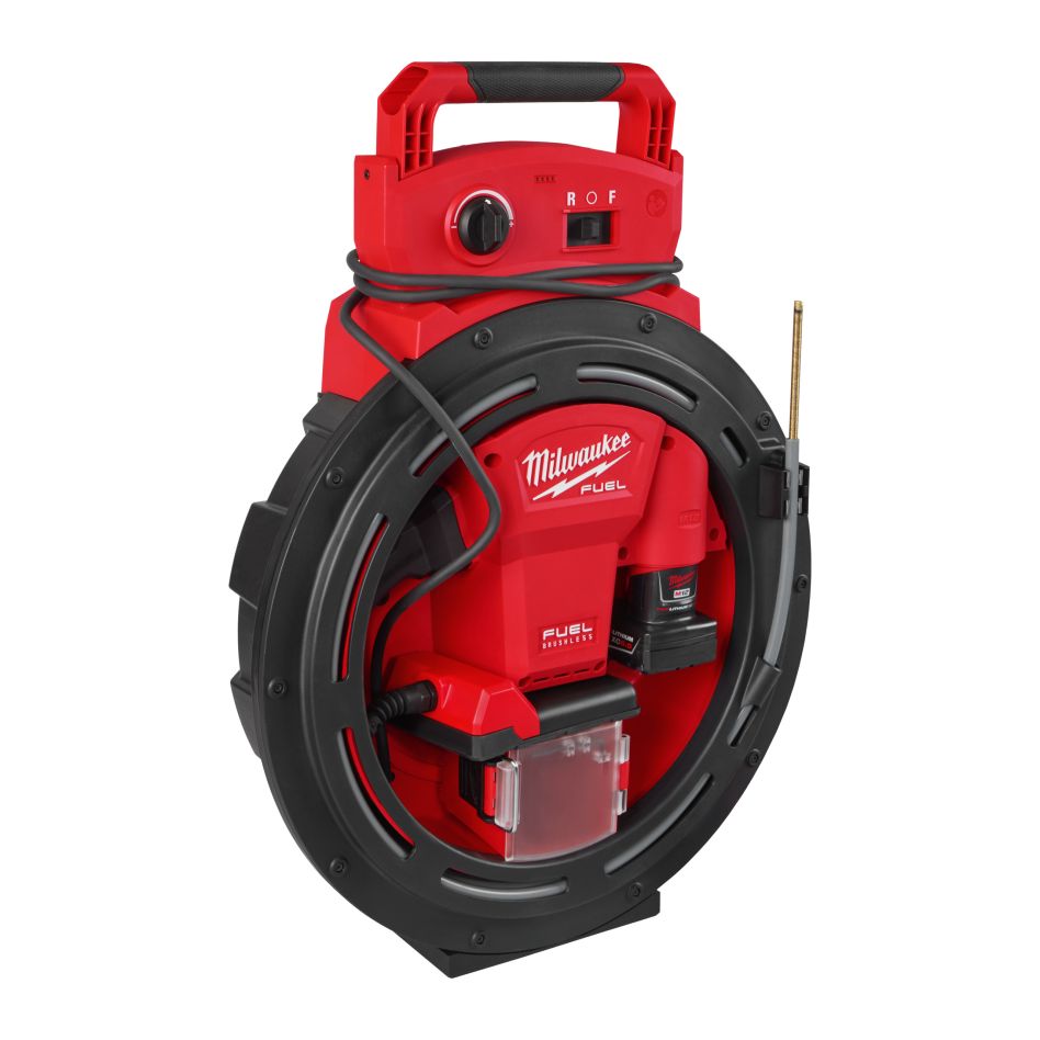 Milwaukee 4933498378 M12 HSFSM-602 Macchina per la pulizia delle fognature a batteria ad alta velocità 2x 12V 6.0Ah batteria e caricatore in scatola