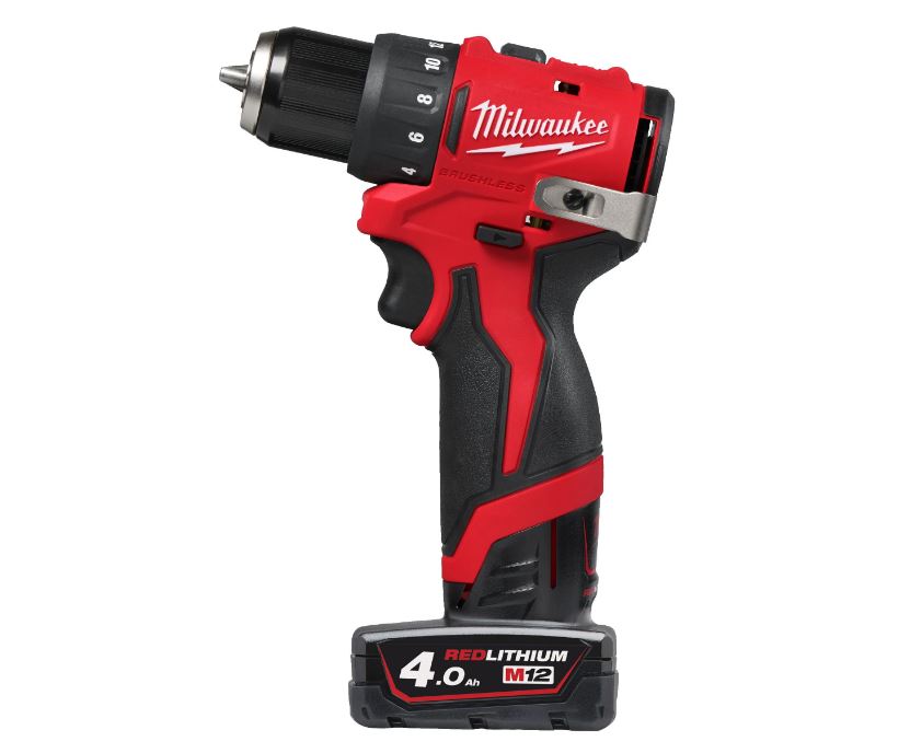 Milwaukee 4933499688 M12 BLDDRC-402C Trapano avvitatore compatto 12V 4,0Ah Li-Ion
