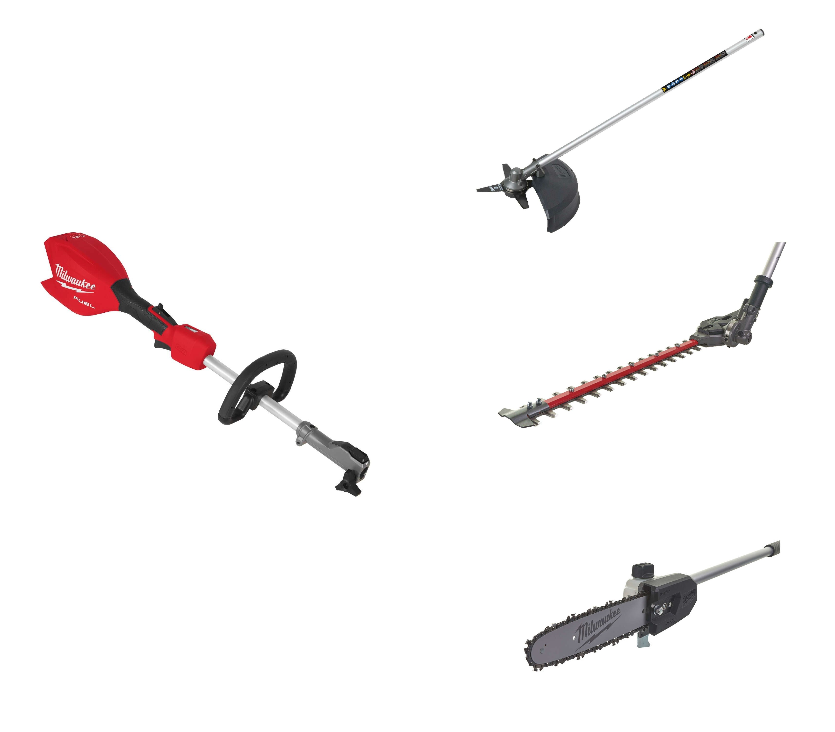 Milwaukee M18FOPH M18 FUEL&trade; Outdoor Power Head base + accessori per motosega, tagliasiepi e decespugliatore, batteria e caricabatterie esclusi