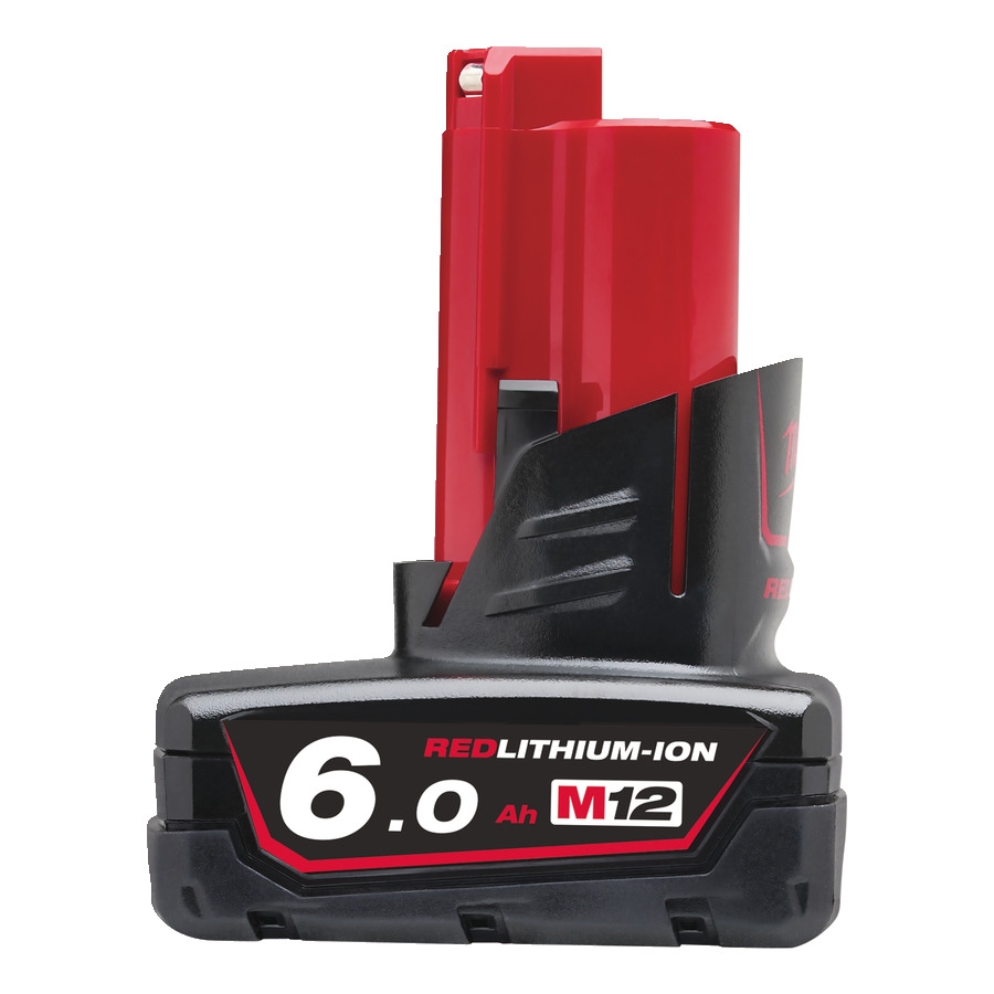 Milwaukee Accessori 4932451395 M12 B6 Batteria M12 12V 6.0ah rossa agli ioni di litio