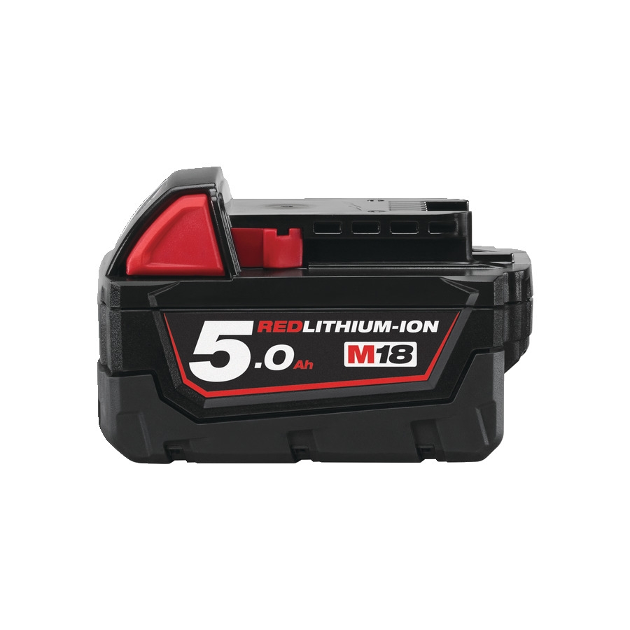 Milwaukee Accessori 4932430483 Batteria M18 B5 18V 5,0Ah agli ioni di litio rossi