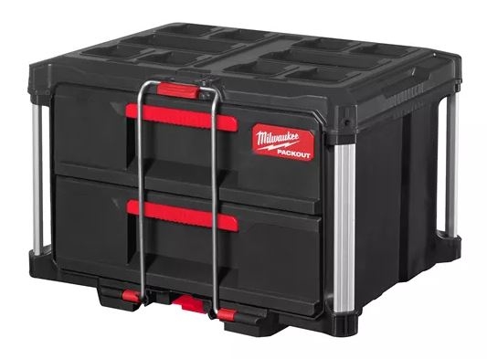 Milwaukee Accessori 4932472129 Cassetta degli attrezzi Packout con 2 cassetti