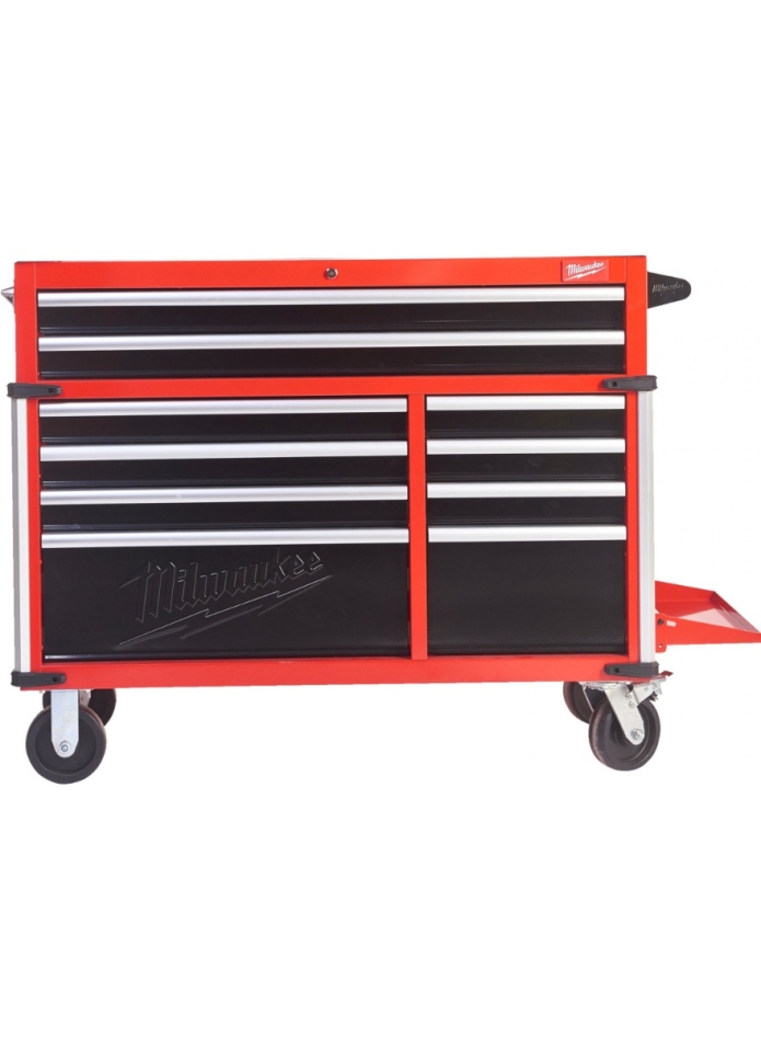 Milwaukee Accessori 4932478852 SRC46-1 Carrello portautensili in acciaio da 46"/117 cm con 10 cassetti