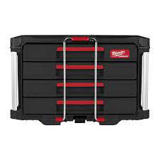 Milwaukee Accessori 4932493189 Cassetta porta attrezzi Packout con 4 cassetti