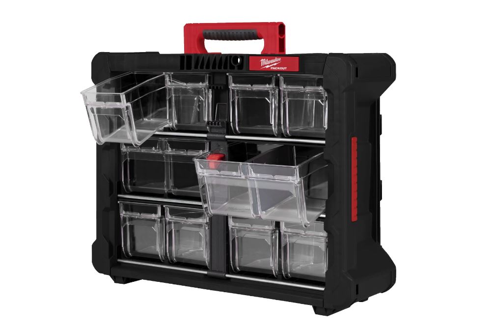 Milwaukee Accessori 4932498323 PACKOUT Organizzatore da appendere e da appoggio con vassoi