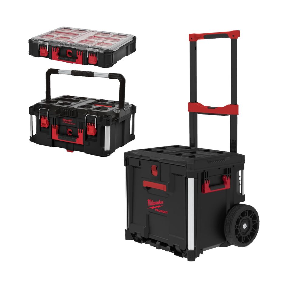 Milwaukee Accessori 4932498984 Set di valigette portautensili PACKOUT con cassetti