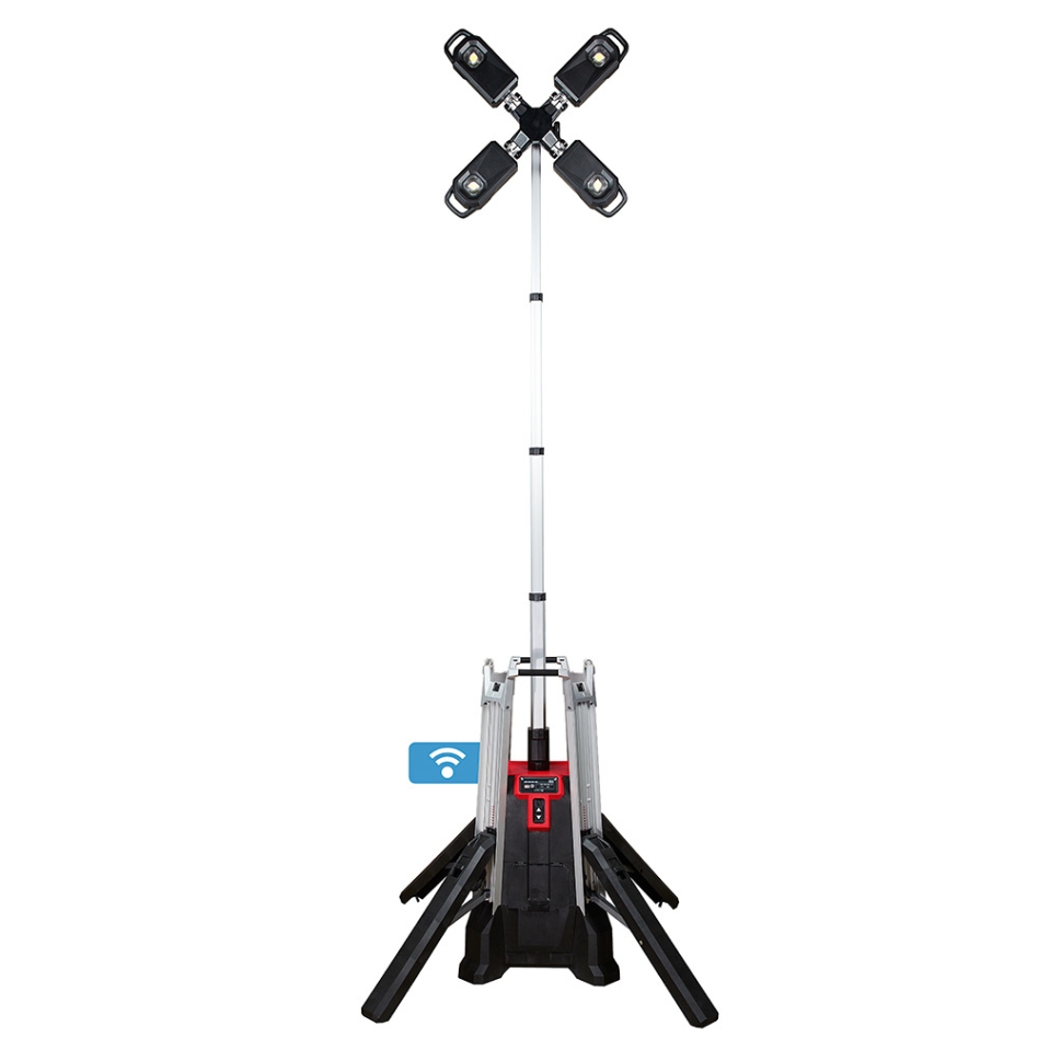 Milwaukee MX 4933471844 MX Fuel  MXF-TL-601 Lampada a torre per batterie/luce a torre