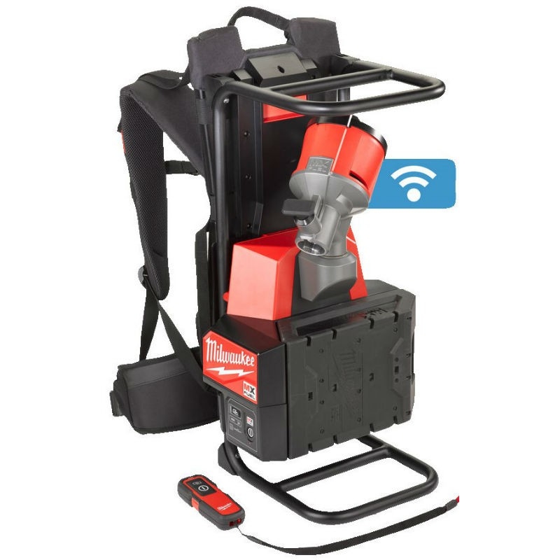 Milwaukee MX 4933479595 MX Fuel MXF CVBP-0 Accu Vibratore per calcestruzzo a retrocarica senza batterie e caricabatterie