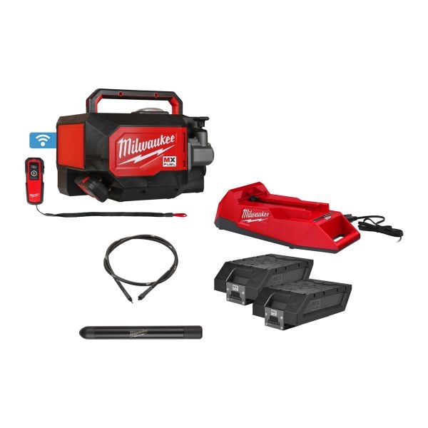 Milwaukee MX 4933479610 MX Fuel  MXF CVBCKIT-602 Vibratore compatto per calcestruzzo con tubo flessibile da 4 m e testa da 38 mm