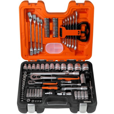 Bahco S910 Set di chiavi a bussola 1/4"-1/2" a 6 lati metriche 4-32 mm 91 pezzi