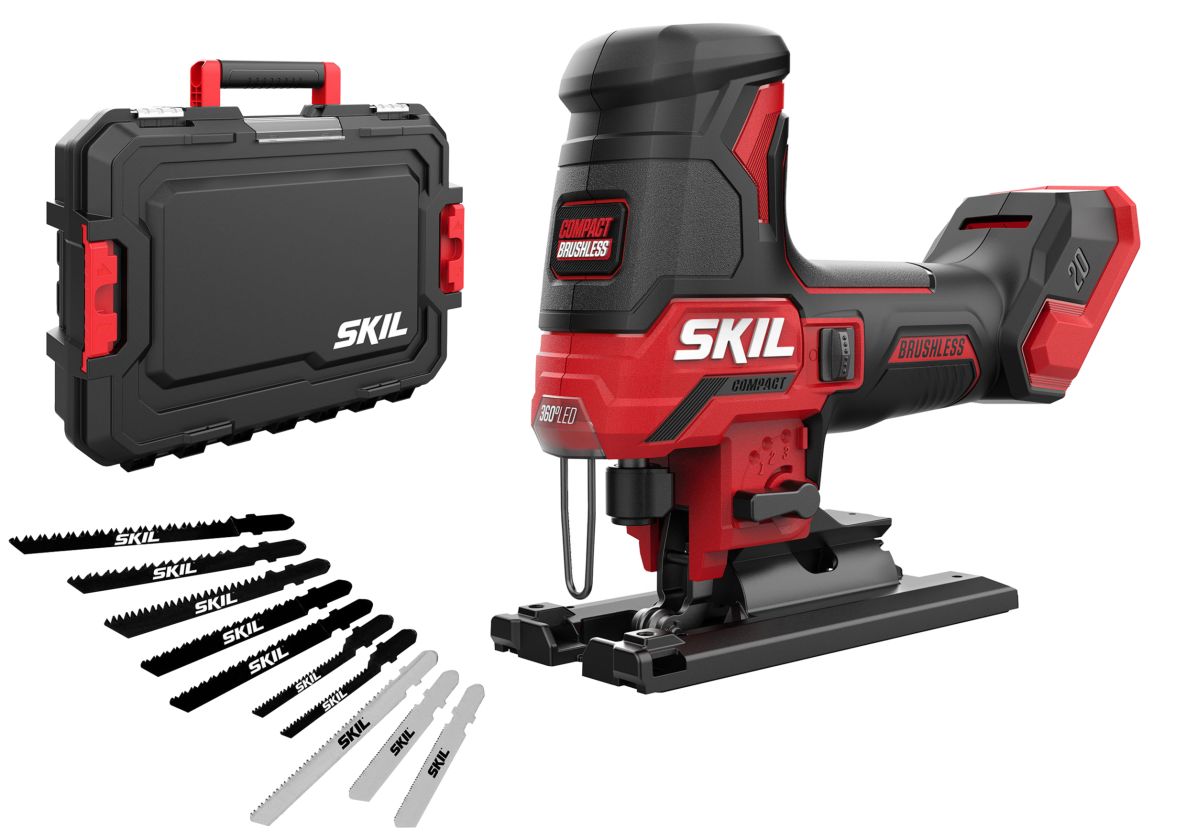 SKIL SW1E3440JA Seghetto alternativo 20V Compact brushless 135mm senza batterie e caricabatterie in valigetta