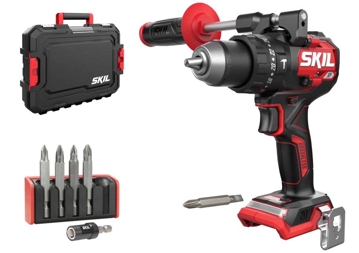 SKIL CD1E3085JA Trapano a percussione a batteria 20V brushless 130Nm senza batterie e caricabatterie in valigia