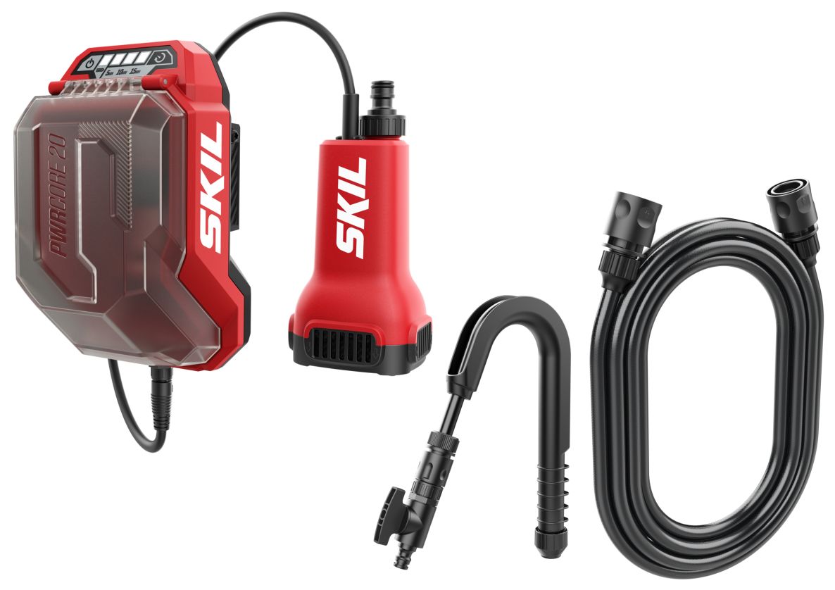 SKIL GP1E0781CA Pompa a batteria per immersione/pioggia con funzione di spruzzatura 20V senza batterie e caricabatterie in confezione