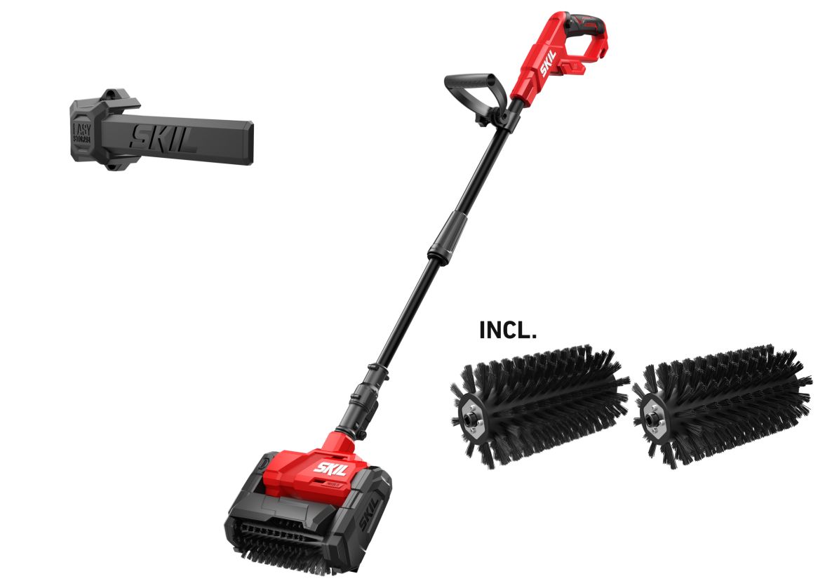 SKIL GV1E0680CA Accu patio cleaner 20V senza spazzole, batterie e caricabatterie esclusi, in scatola