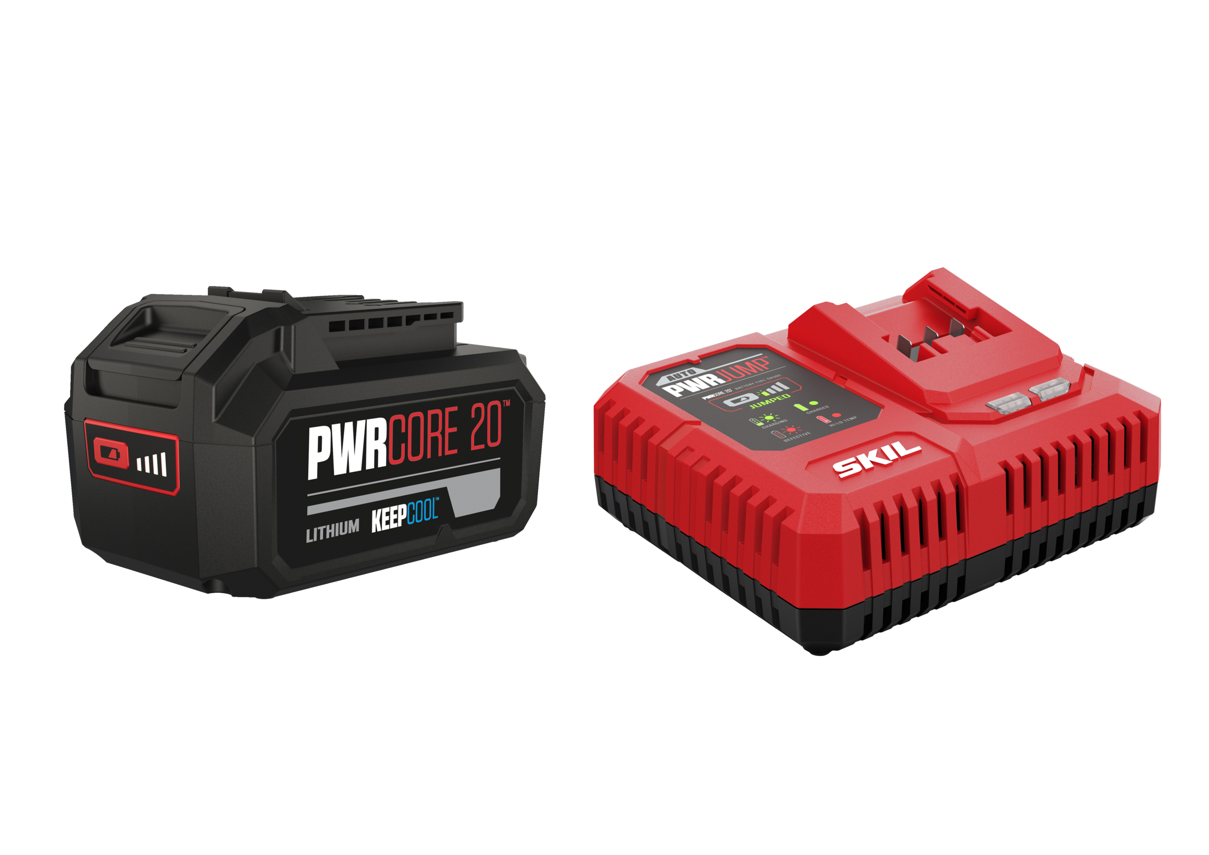 SKIL BC1E3111AA Set di avviamento 20V 4.0Ah Keep Cool + caricatore rapido PWRJump PWRCORE 20