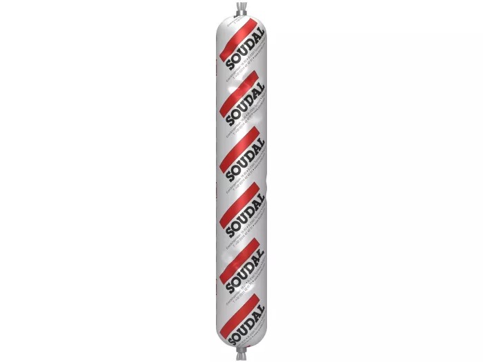 Soudal 100254 Silirub 2 Stucco siliconico neutro marrone 1x600 ml