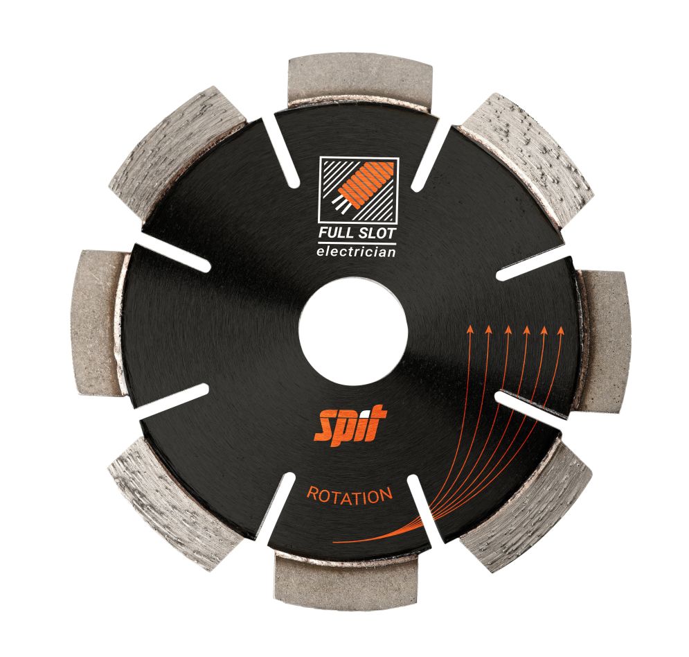 Spit Accessori 610203 Set di dischi diamantati D90 da 125 mm per pietra, a scanalatura intera, 3 pezzi.