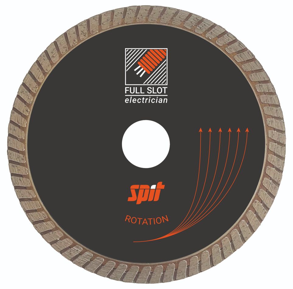 Spit Accessori 610218 Set di dischi diamantati D90 da 125 mm per pietra calcarea, a scanalatura intera, 6 pezzi.