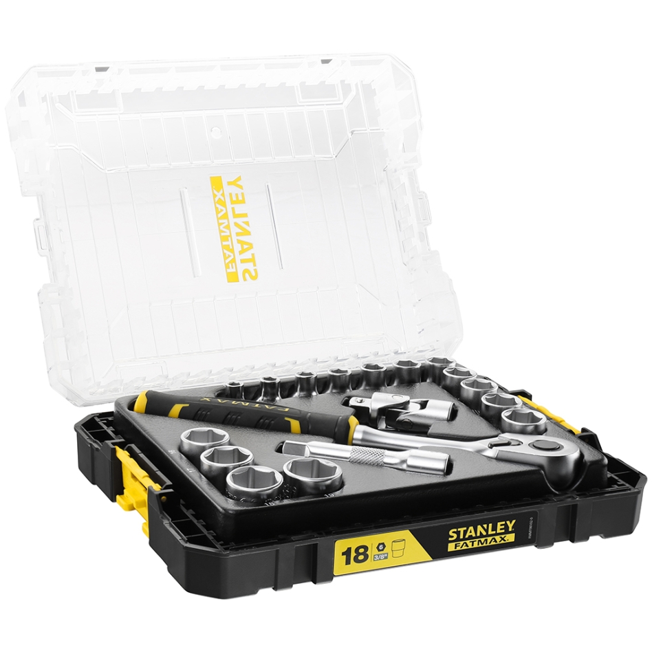 Stanley FMMT98102-0 Set di chiavi a bussola FatMax PRO STACK 3/8" Set di chiavi a bussola 3/8" 18 pezzi