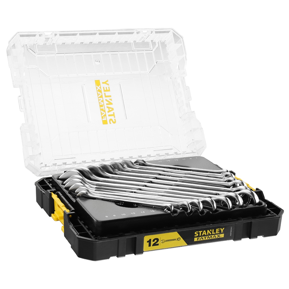 Stanley FMMT98104-0 Set di chiavi ad anello FatMax Tstak 12 pezzi