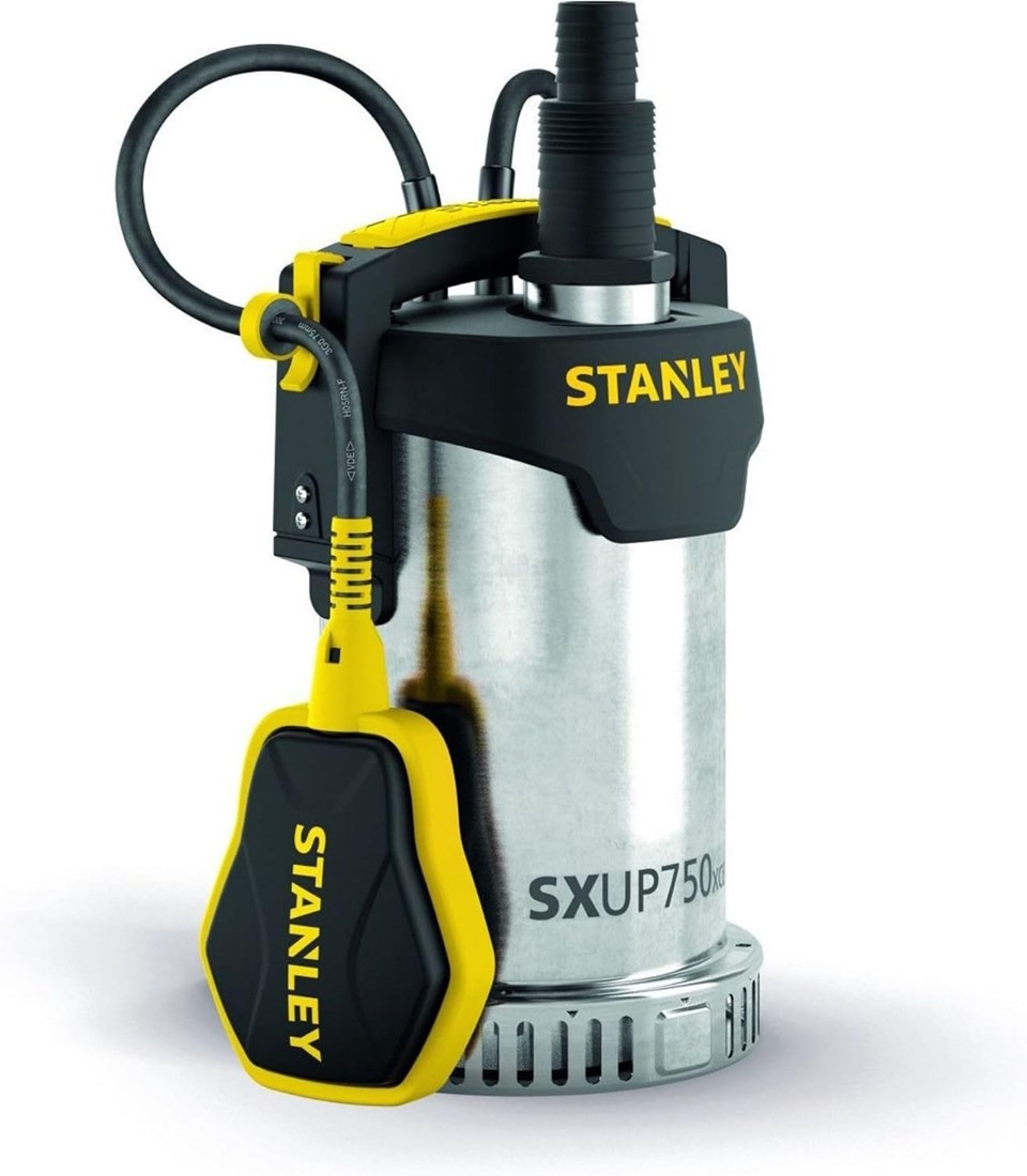 Stanley 51768 Pompa sommersa SXUP750XCE in acciaio inossidabile, 230 V, 750 W, IPX8, con cavo di alimentazione da 10 m incluso