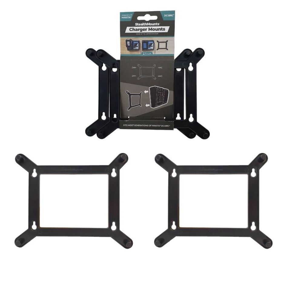 StealthMounts CMC-MK-S Supporto nero per caricatore singolo Makita (2 pezzi)