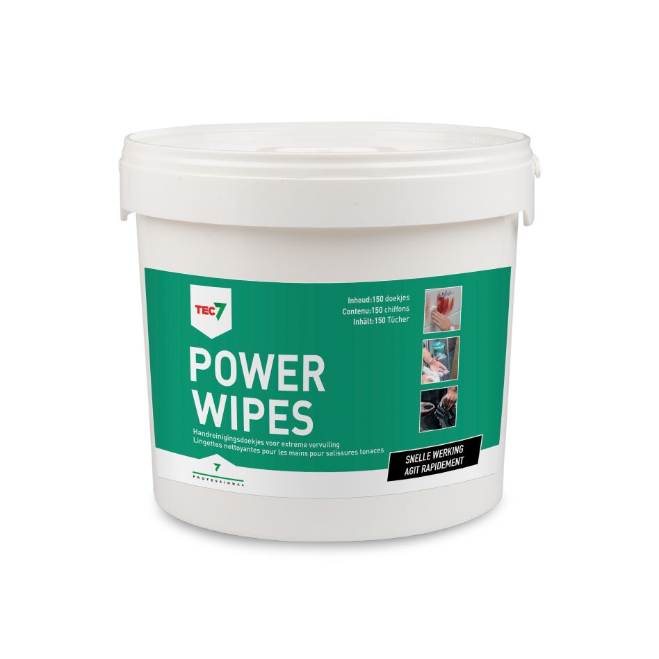 TEC7 467035000 Salviette detergenti Powerwipes in secchiello 150ST