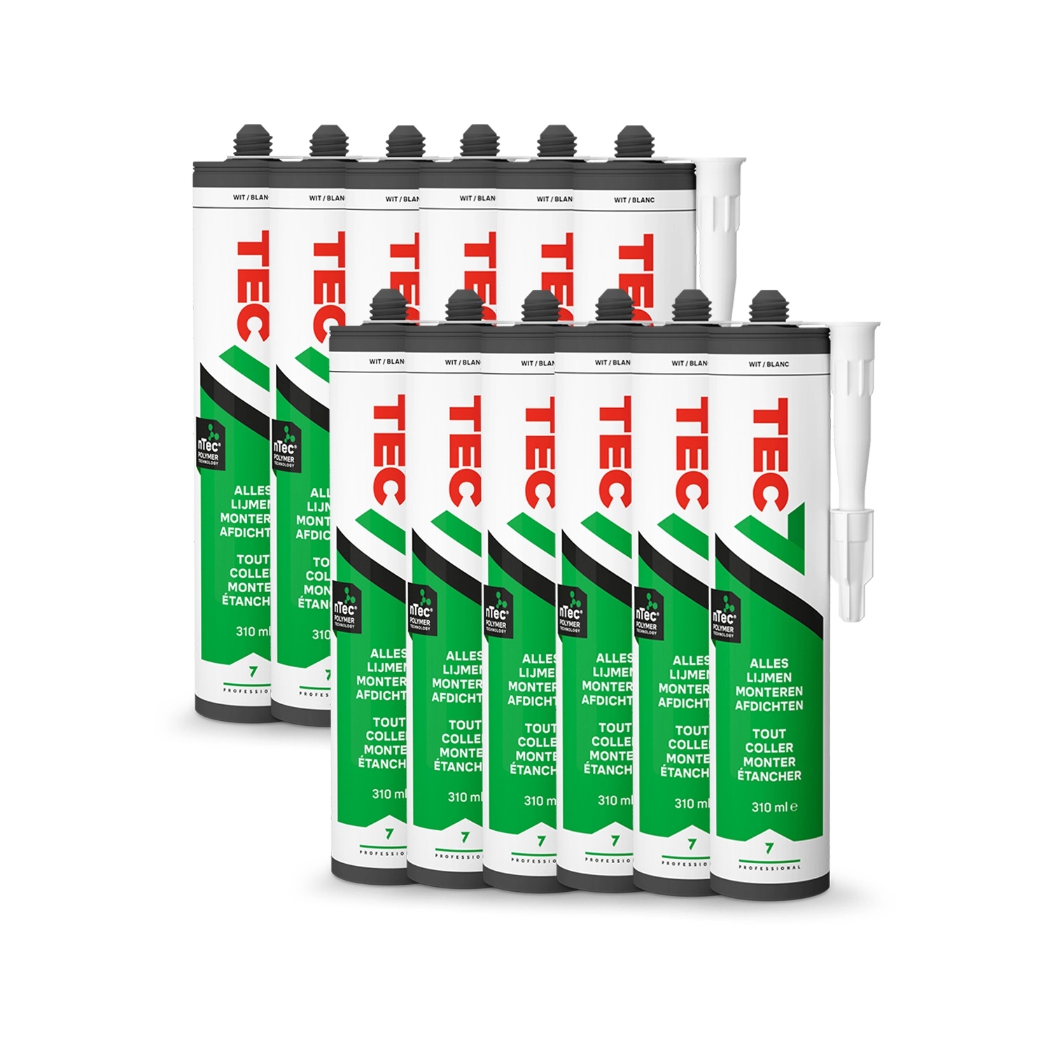 TEC7 535206000B Cartuccia di sigillante di montaggio bianco 310ml 12 pezzi