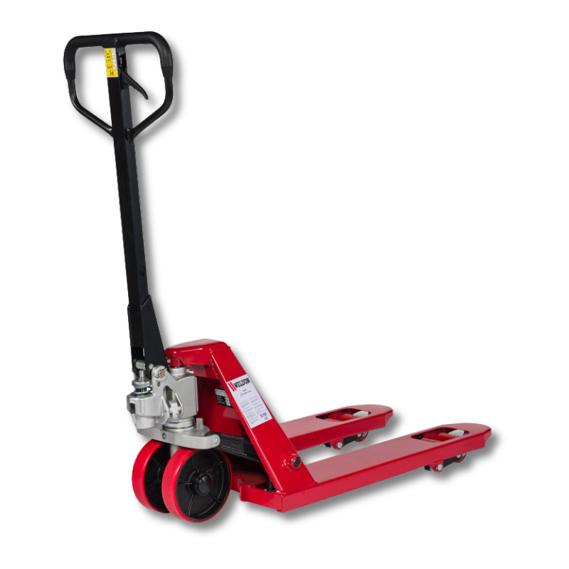 Weldon QPE100 Serie QUALITY Transpallet corto 2500kg PU ruote sterzanti singolo poli 1000x540mm