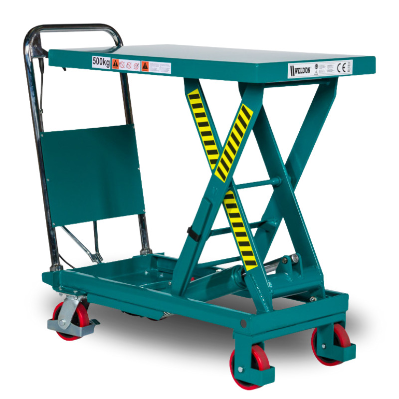 Weldon 300HT Tavola di sollevamento 300 kg Ruote in PU 855x500 mm
