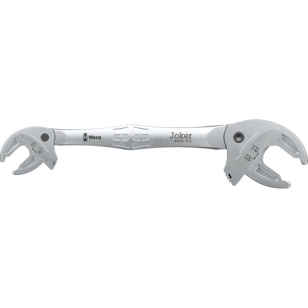 Wera 05020332001 Chiave a cricchetto Joker da 10 a 19 mm, misure in pollici incluse