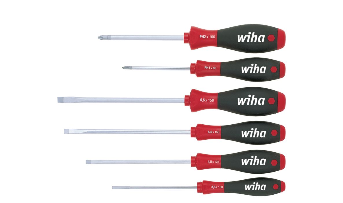 Wiha 07152 302HK6SO Set di cacciaviti SoftFinish con intaglio Philips 6 pezzi